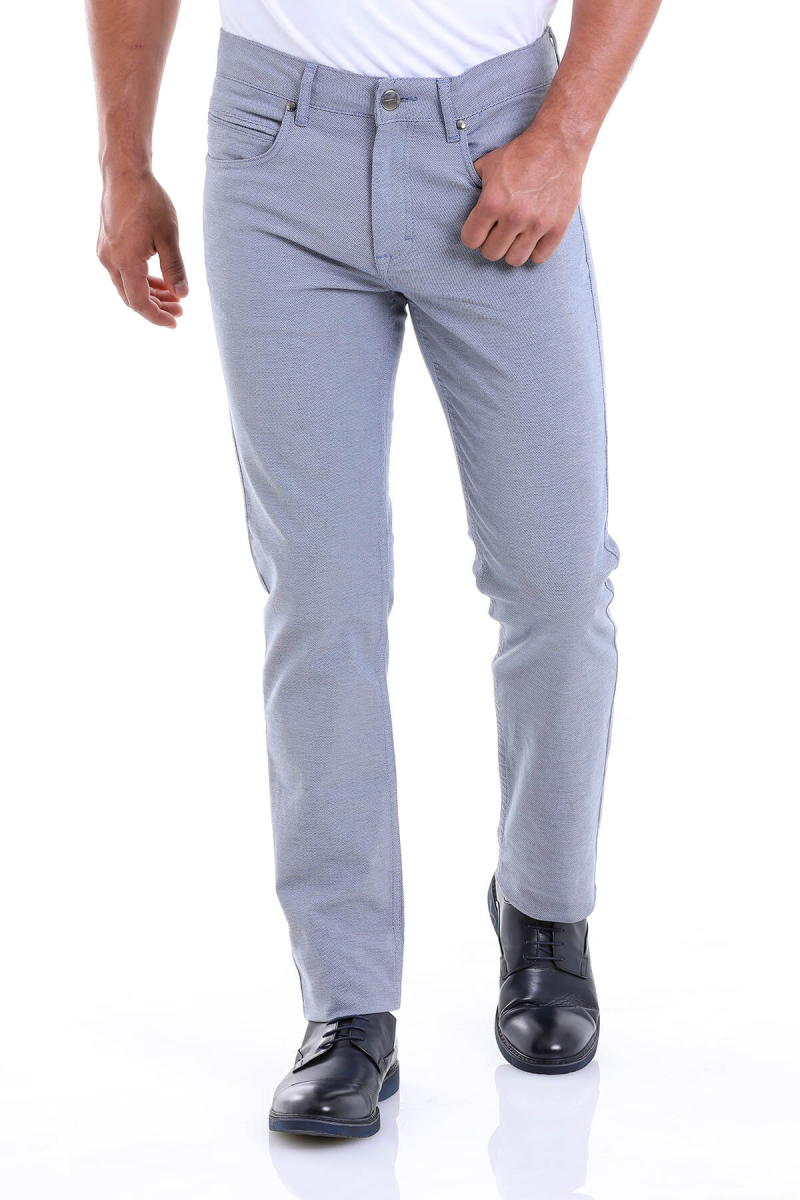 Mavi Regular Fit Desenli Pamuklu 5 Cep Kanvas Pantolon - Hatemoğlu (1)