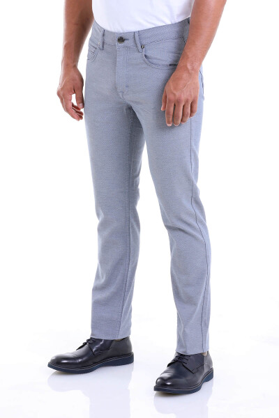 Mavi Regular Fit Desenli Pamuklu 5 Cep Kanvas Pantolon - 3