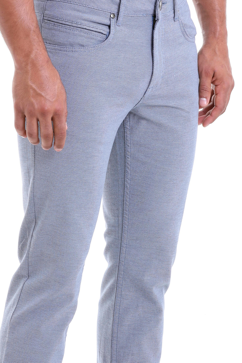 Mavi Regular Fit Desenli Pamuklu 5 Cep Kanvas Pantolon - Hatemoğlu (1)
