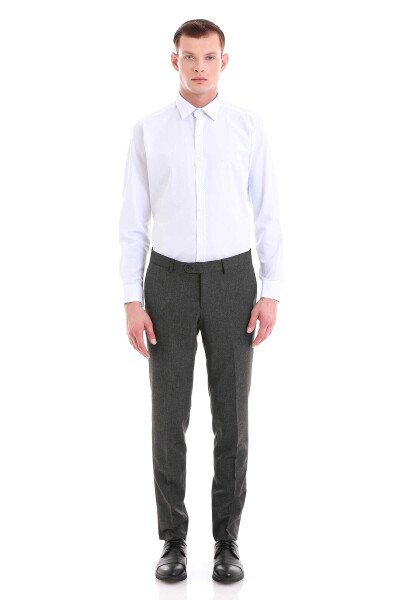 Mavi Slim Fit Baskılı Pamuklu Slim Yaka Uzun Kollu Klasik Gömlek - 2