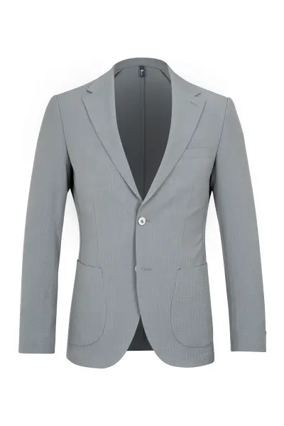 Mavi Slim Fit Mono Yaka Casual Takım Elbise - 2