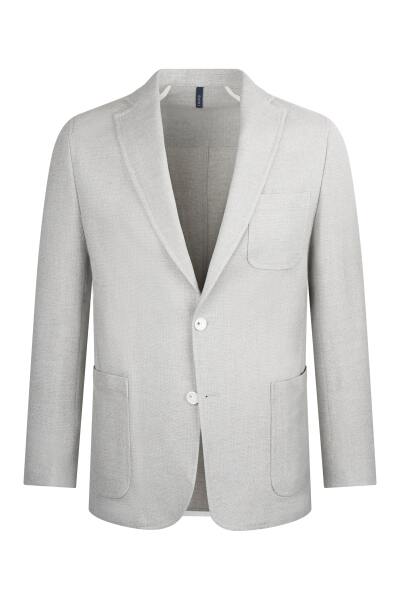 Taş Comfort Fit Mono Yaka Klasik Keten Ceket 