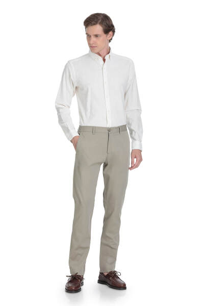 Yeşil Rahat Kesim Pamuklu Yandan Cepli Jogger Pantolon 