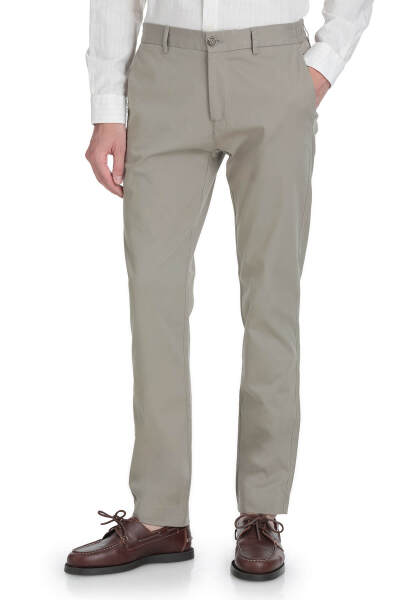 Yeşil Rahat Kesim Pamuklu Yandan Cepli Jogger Pantolon - 3