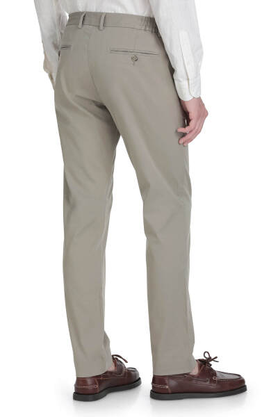 Yeşil Rahat Kesim Pamuklu Yandan Cepli Jogger Pantolon - 5