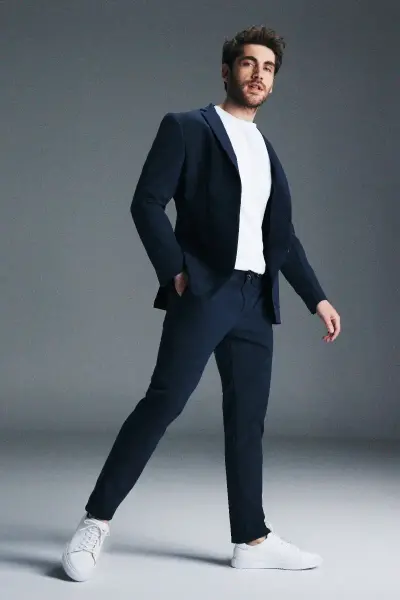 Performans Suit Lacivert Slim Fit Takım Elbise - 1