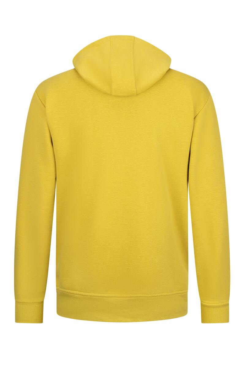 Sarı Regular Fit Fermuarlı Kapüşonlu Sweatshirt - HTML (1)