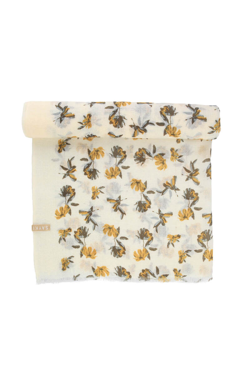 Saykı Woman Desenli 100% Yün Şal - Saykı Woman (1)