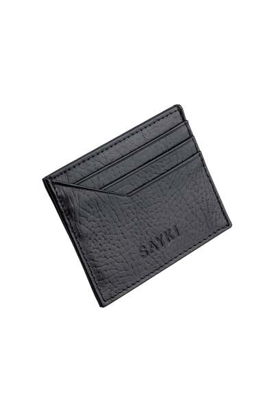 Siyah 100% Deri Cüzdan - 1