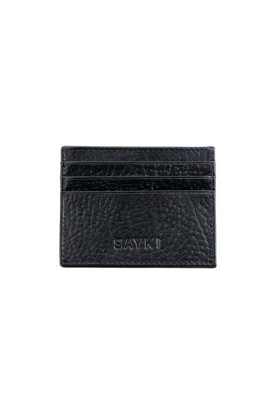 Siyah 100% Deri Cüzdan - 1