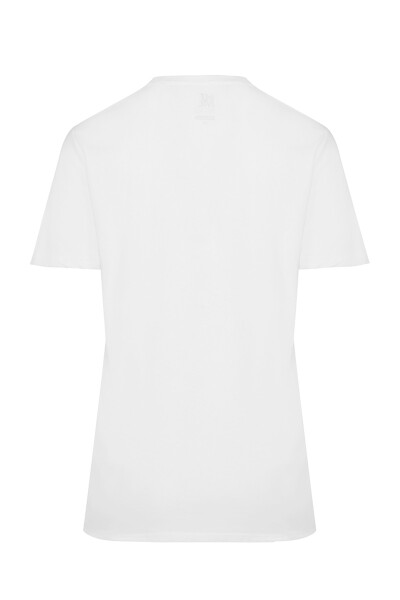 Siyah ve Beyaz Regular Fit %100 Pamuk Bisiklet Yaka İkili Paket Basic Tişört - 5