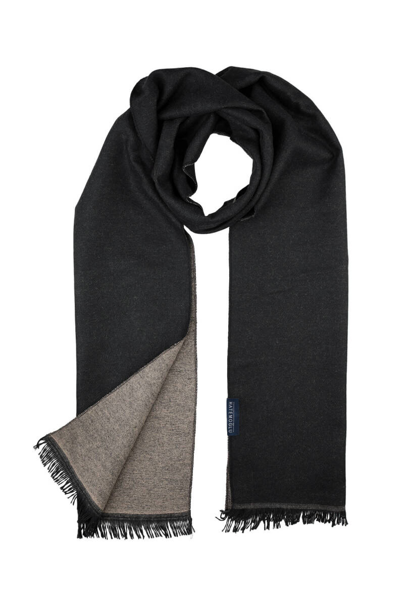 Siyah Çift Taraflı Atkı - Hatemoğlu (1)