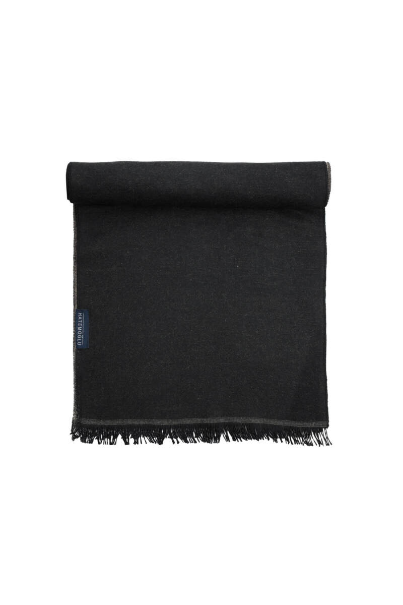 Siyah Çift Taraflı Atkı - Hatemoğlu (1)