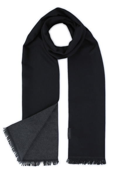 Siyah Çift Taraflı Atkı - 2