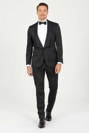 Siyah Slim Fit Damatlık - 7