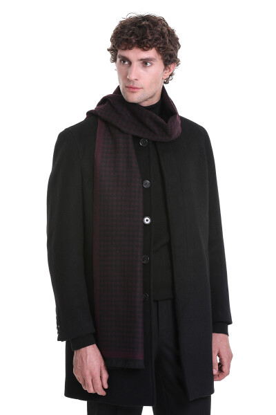 Siyah Çift Taraflı Atkı - 2