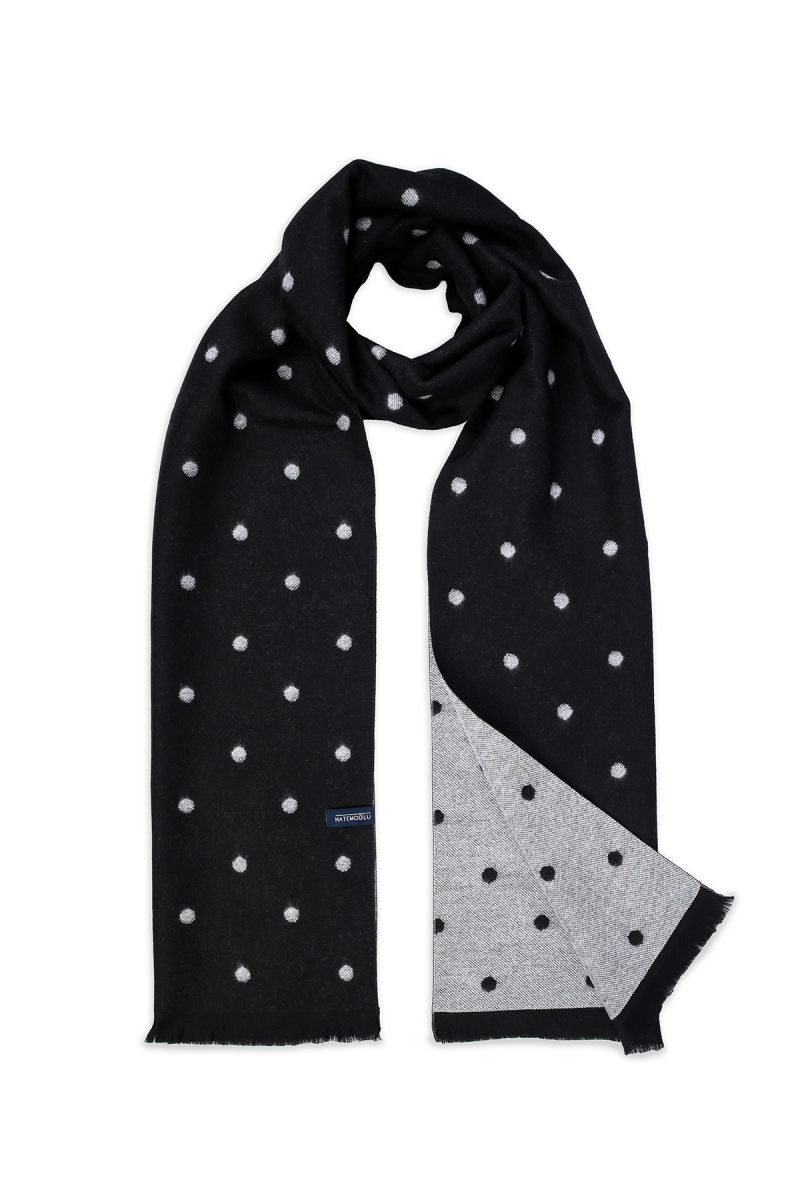 Siyah Çift Taraflı Atkı - HATEMOĞLU (1)