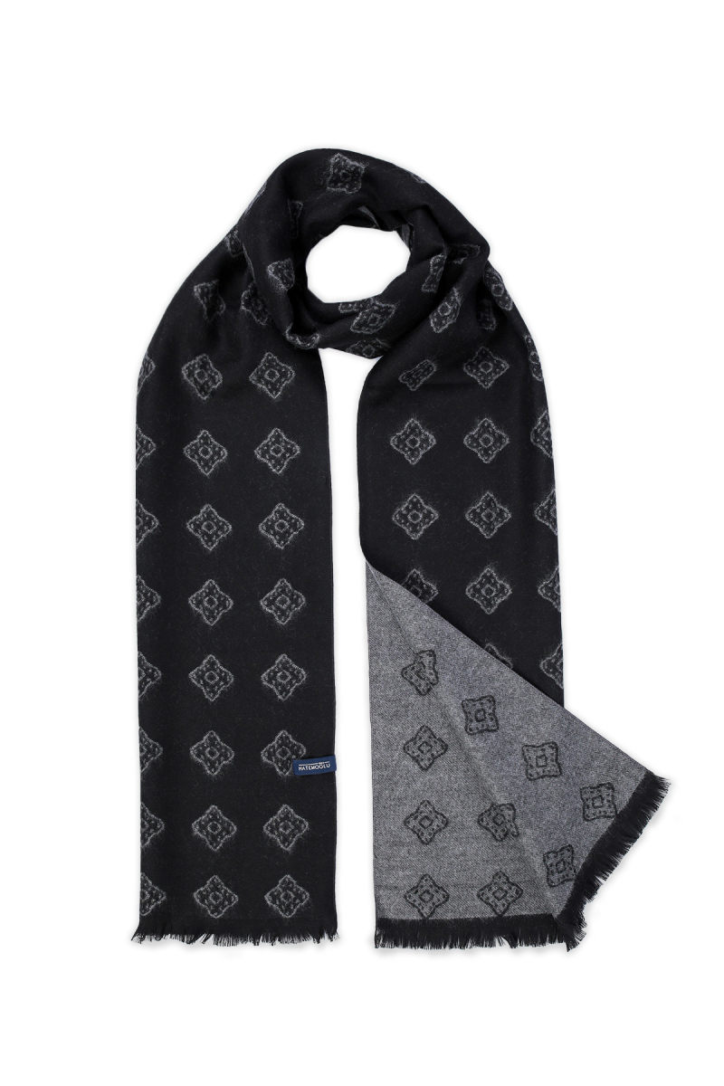 Siyah Çift Taraflı Atkı - Hatemoğlu (1)