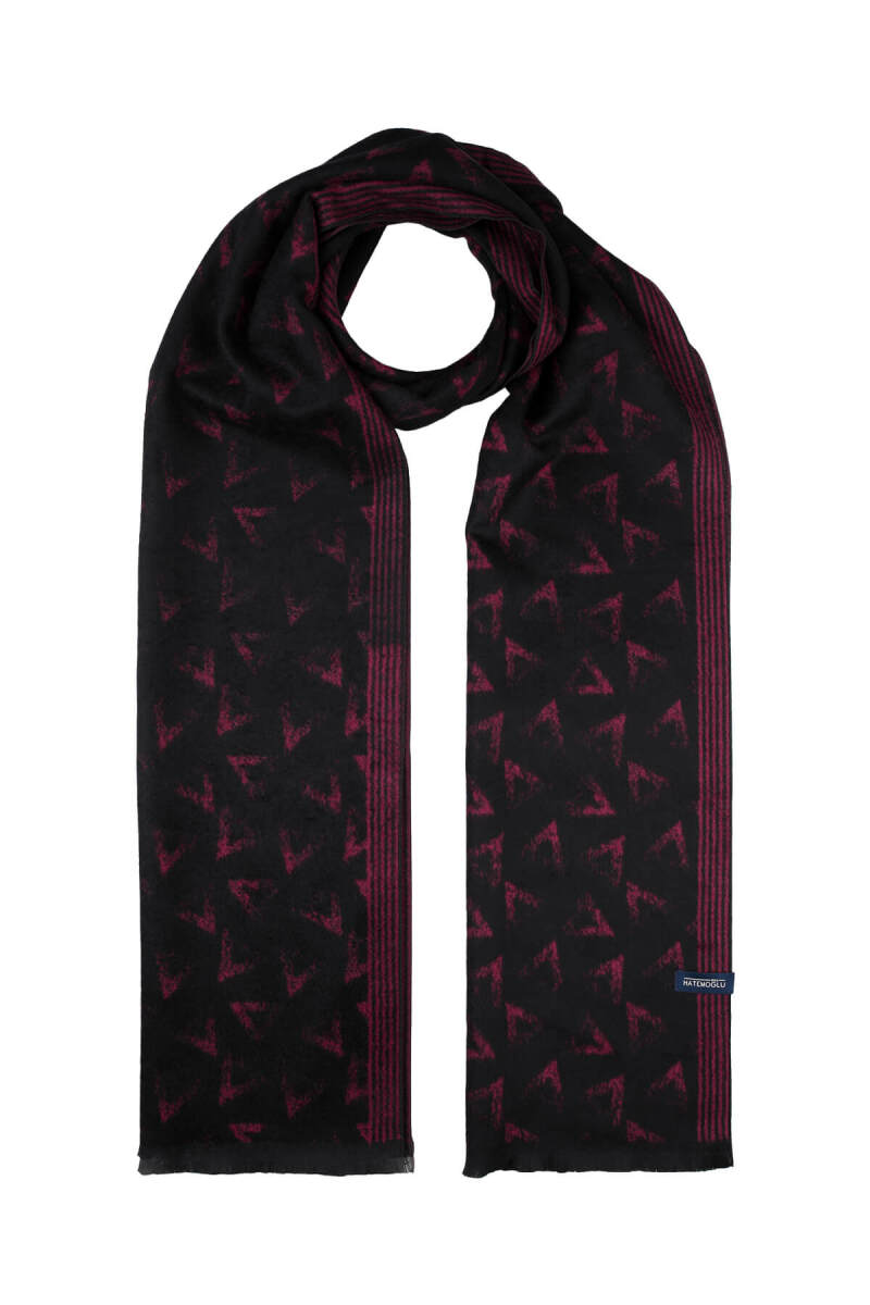 Siyah Desenli Atkı - Hatemoğlu