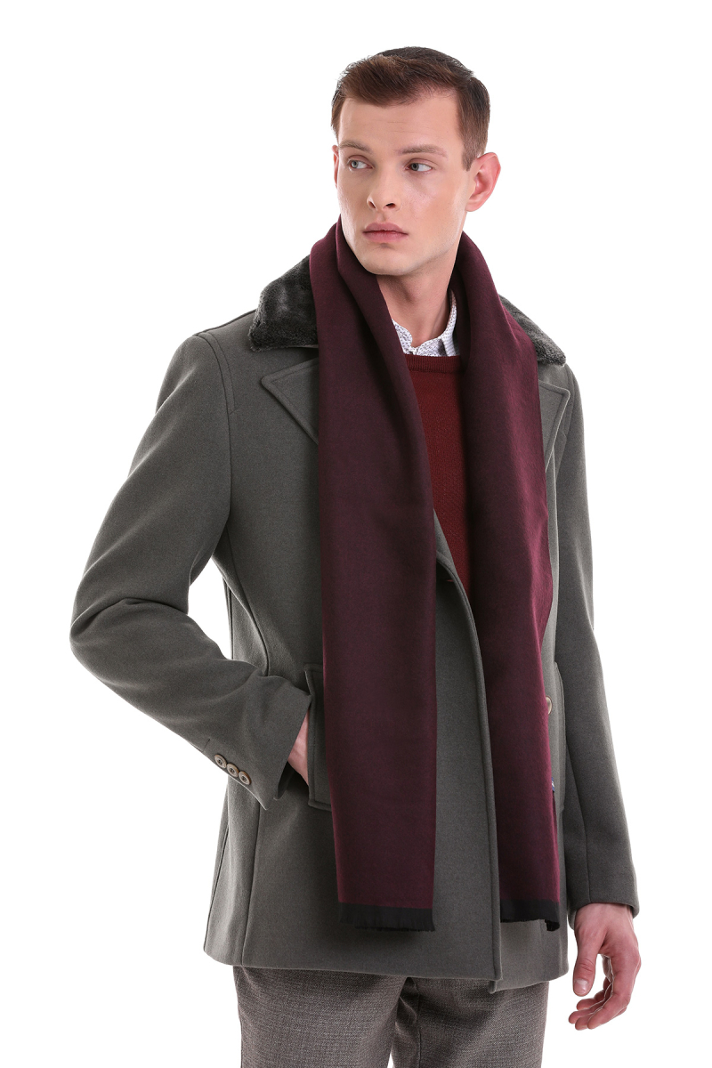 Siyah Çift Taraflı Atkı - HATEMOĞLU (1)