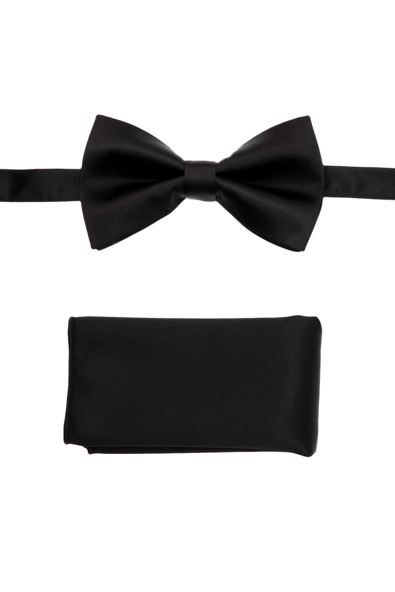 Siyah papyon Mendil Set - Hatem Saykı