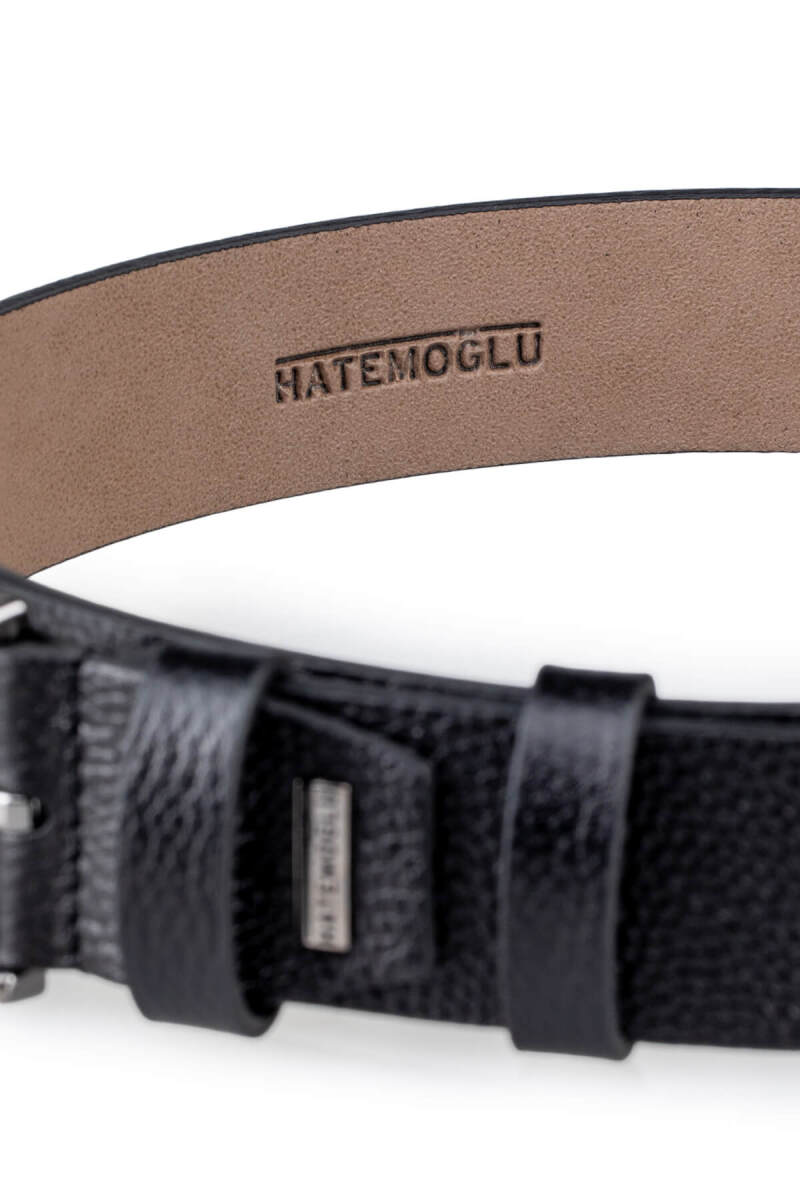 Siyah Erkek 100% Hakiki Deri Spor Kemer - Hatemoğlu (1)