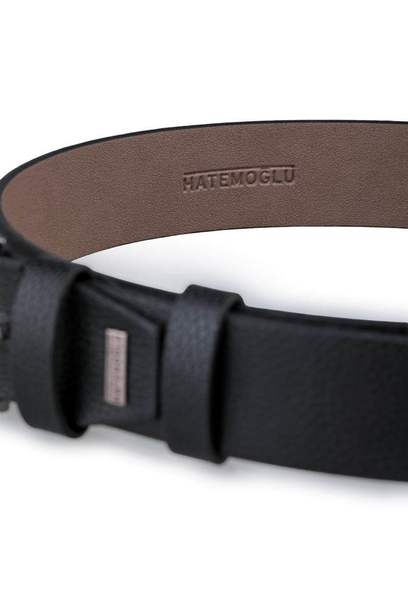 Siyah Erkek Deri Spor Kemer - Hatemoğlu (1)