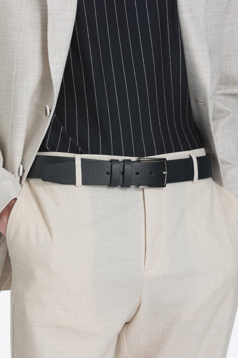 Siyah Erkek Deri Spor Kemer - Hatemoğlu (1)