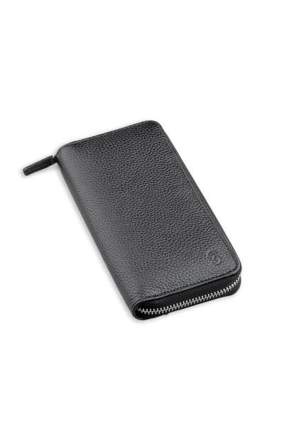 Siyah Floter 100% Hakiki Deri Cüzdan - Saykı