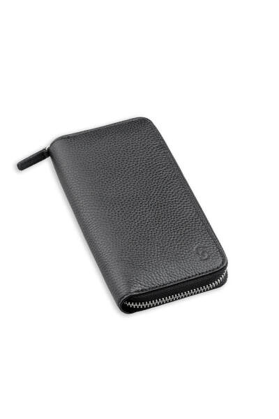 Siyah Floter 100% Hakiki Deri Cüzdan 