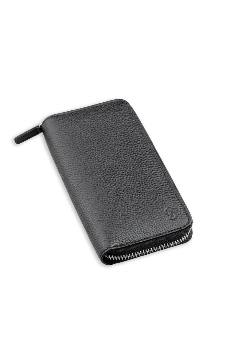 Siyah Floter 100% Hakiki Deri Cüzdan - Saykı