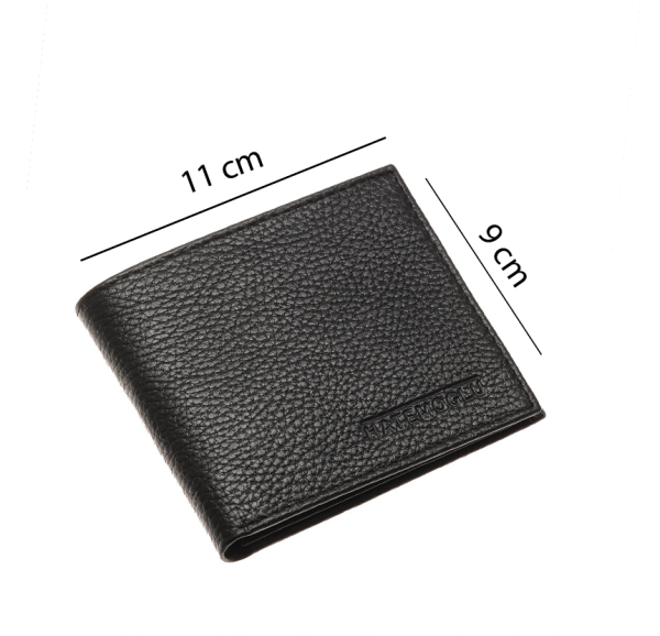 Siyah Kutulu %100 Hakiki Deri Erkek Cüzdan - 4