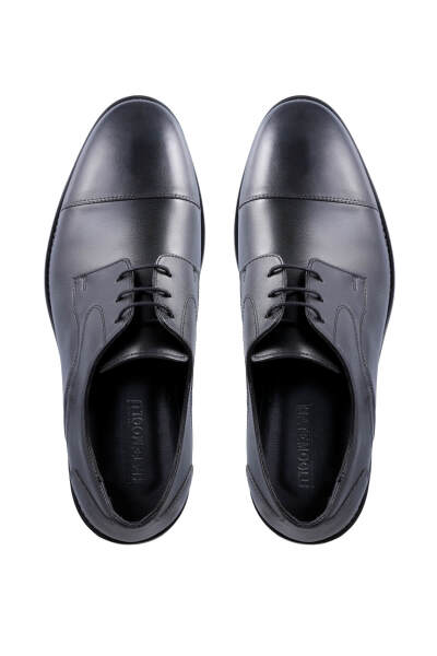 Siyah Klasik 100% Hakiki Deri Ayakkabı - 2