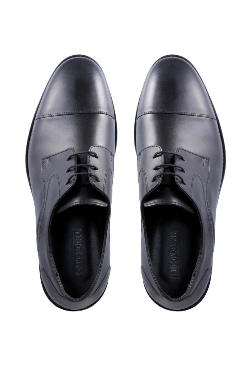 Siyah Klasik 100% Hakiki Deri Ayakkabı - Hatemoğlu (1)