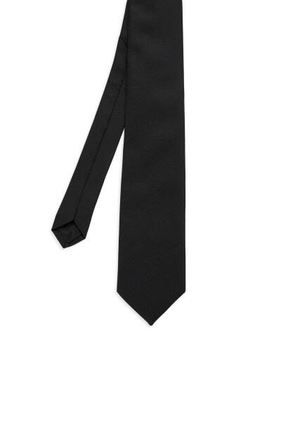 Siyah Klasik Kravat - 3