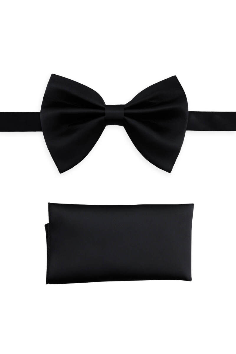 Siyah Papyon Mendil Set - Saykı