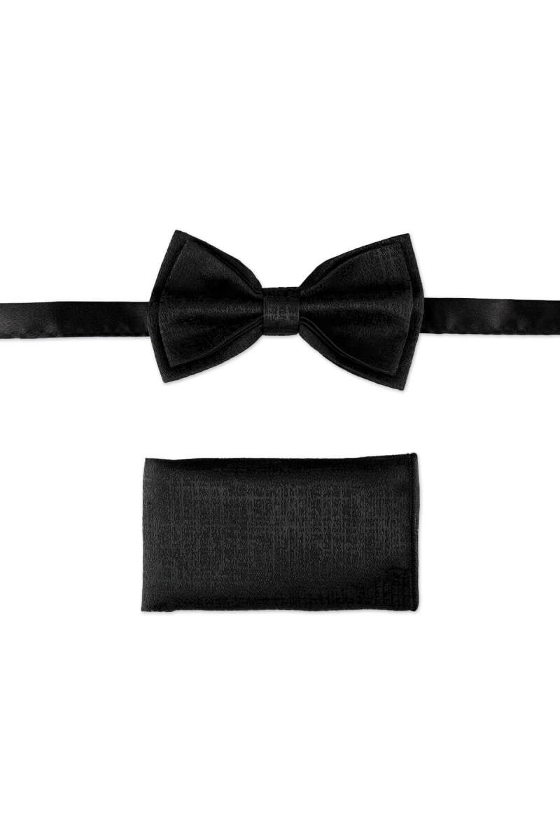 Siyah Papyon Mendil Set - Saykı