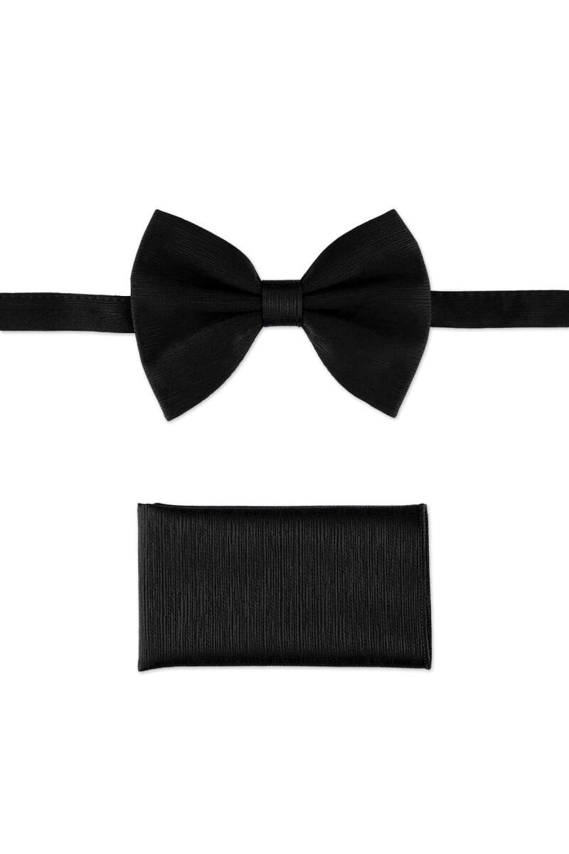 Siyah Papyon Mendil Set - Saykı