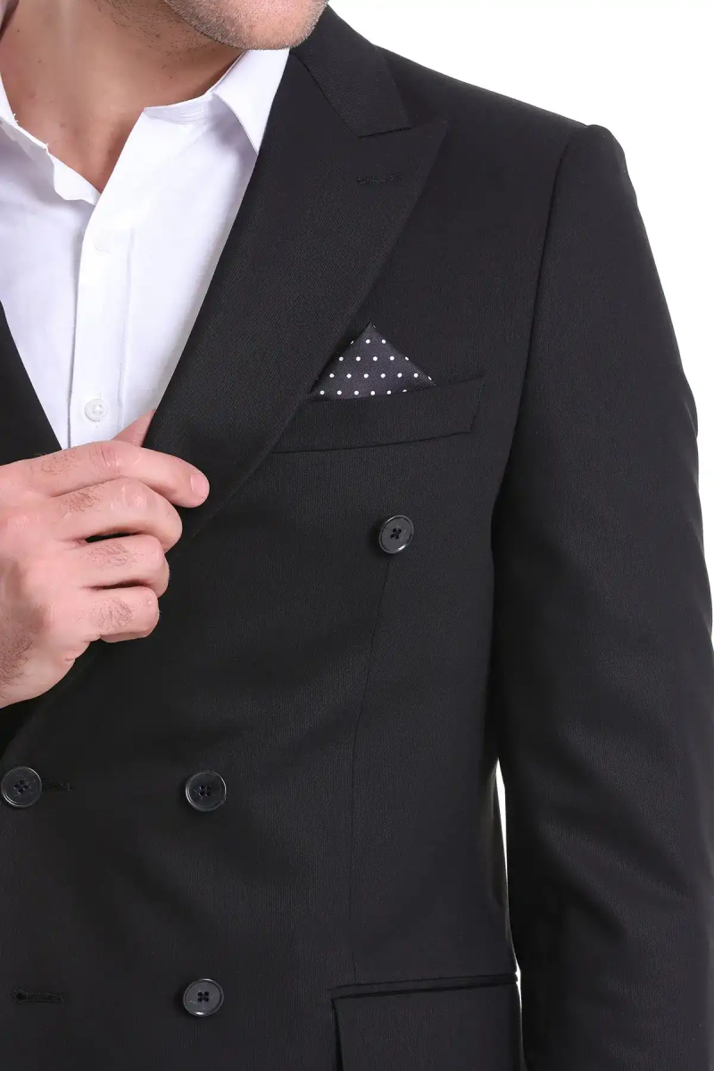 Siyah Puantiyeli Cep Mendili - Hatem Saykı (1)