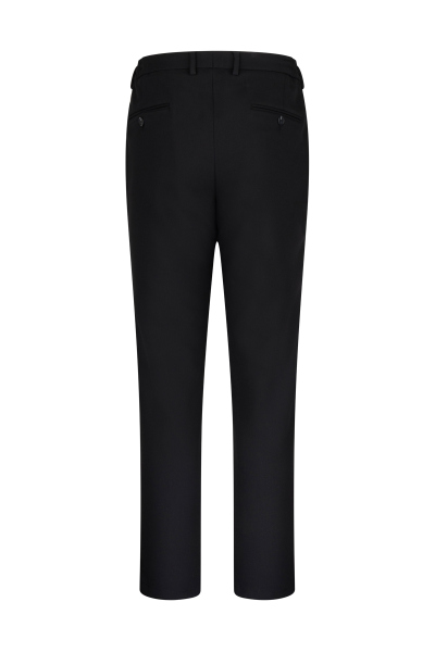 Siyah Rahat Kesim Yandan Cepli Jogger Pantolon - 2