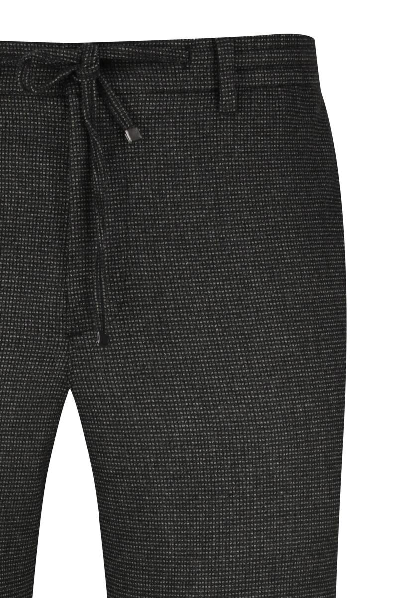 Siyah Rahat Kesim Yandan Cepli Jogger Pantolon - Hatemoğlu (1)