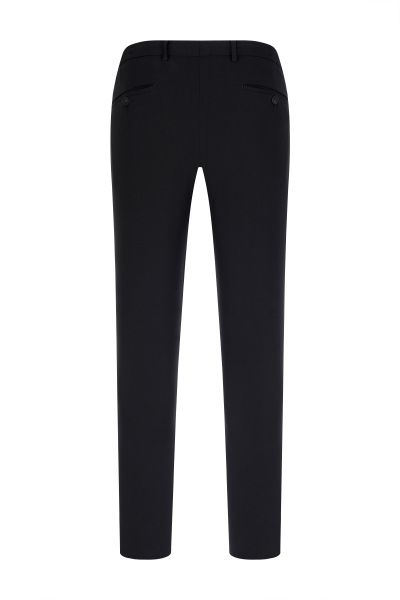 Siyah Rahat Kesim Yandan Cepli Jogger Pantolon - 3