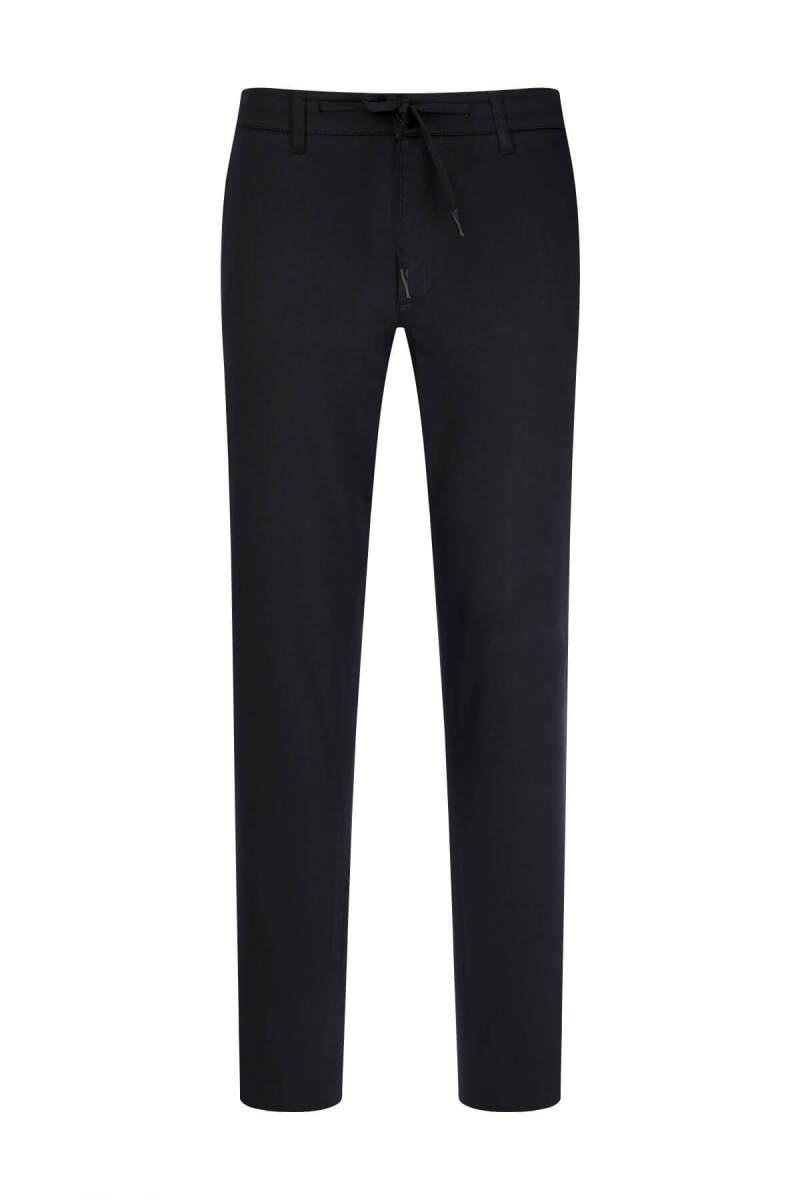 Siyah Rahat Kesim Yandan Cepli Jogger Pantolon - Saykı