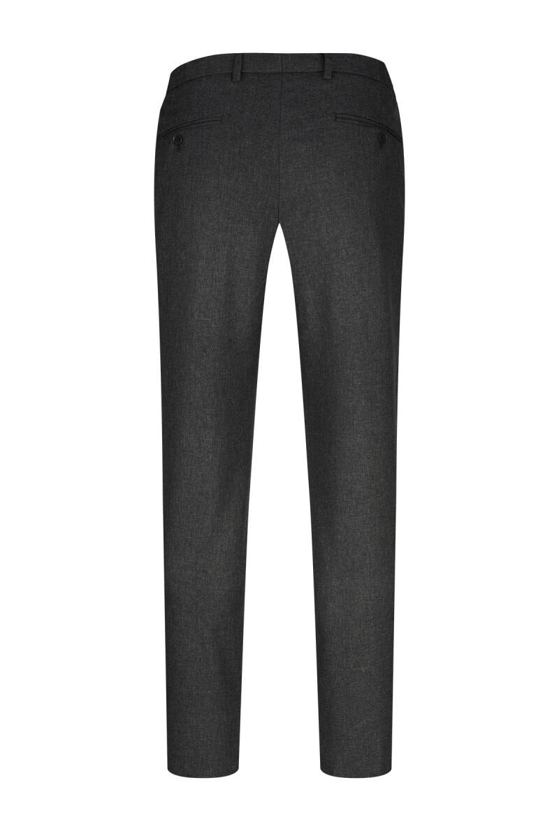 Siyah Rahat Kesim Yandan Cepli Kumaş Pantolon - Hatemoğlu (1)