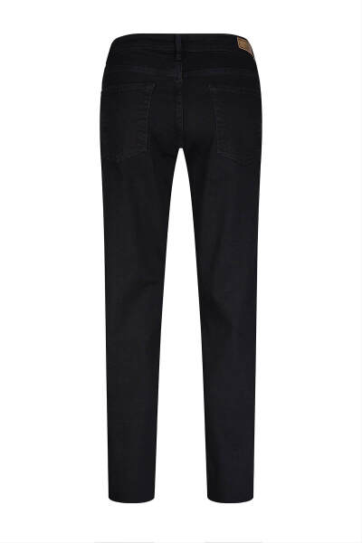 Siyah Regular Fit 5 Cep Pamuklu Kot Pantolon - 3