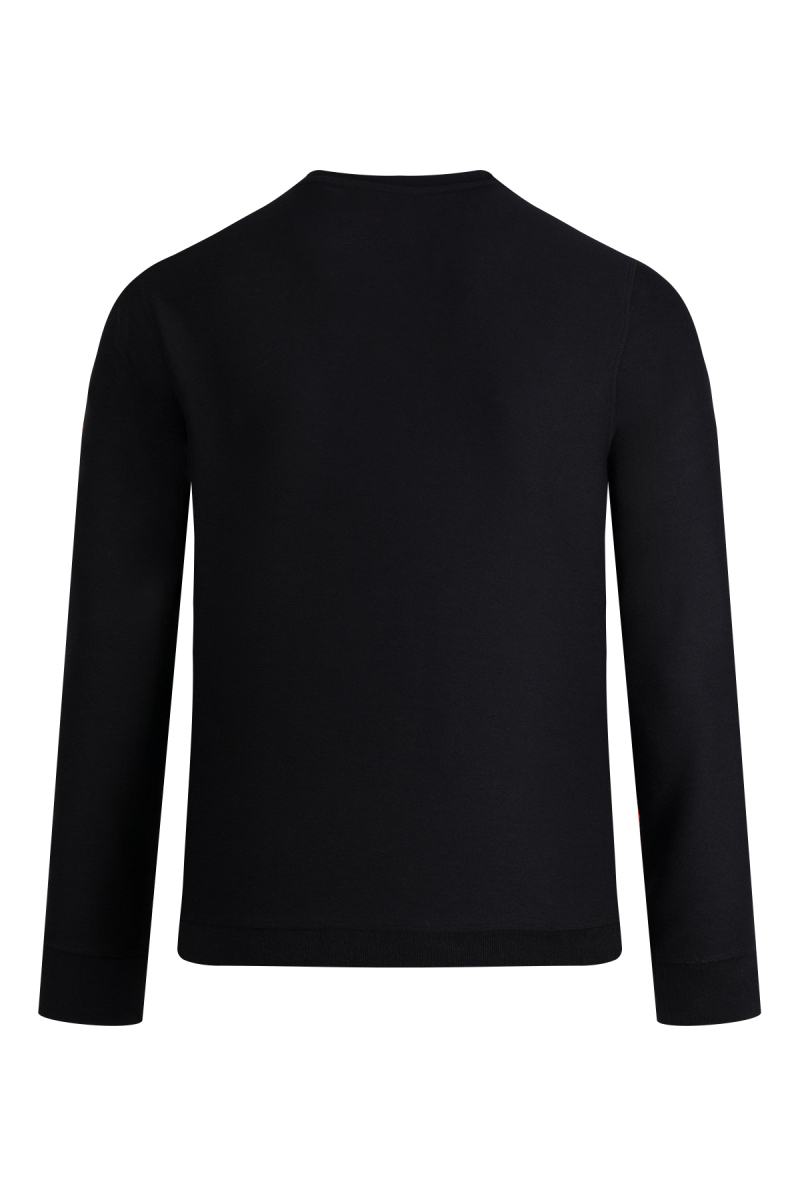 Siyah Regular Fit Bisiklet Yaka Sweatshirt - Saykı (1)