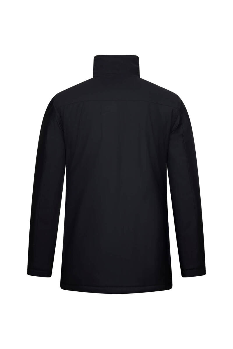 Siyah Regular Fit Hakim Yaka Kaban - Hatem Saykı (1)