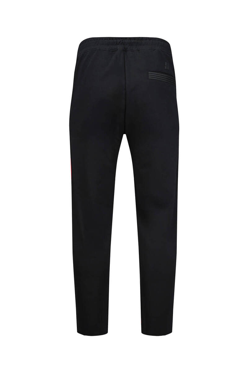 Siyah Regular Fit Yandan Cepli Pamuklu Eşofman Altı - HTML (1)