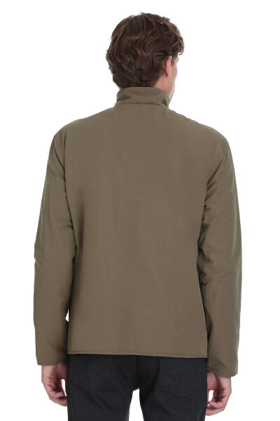 Siyah Regular Fit Yarım Balıkçı Yaka Baharlık Mont - 10