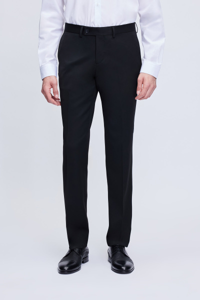 Siyah Slim Fit Mono Yaka Klasik Takım Elbise - 3